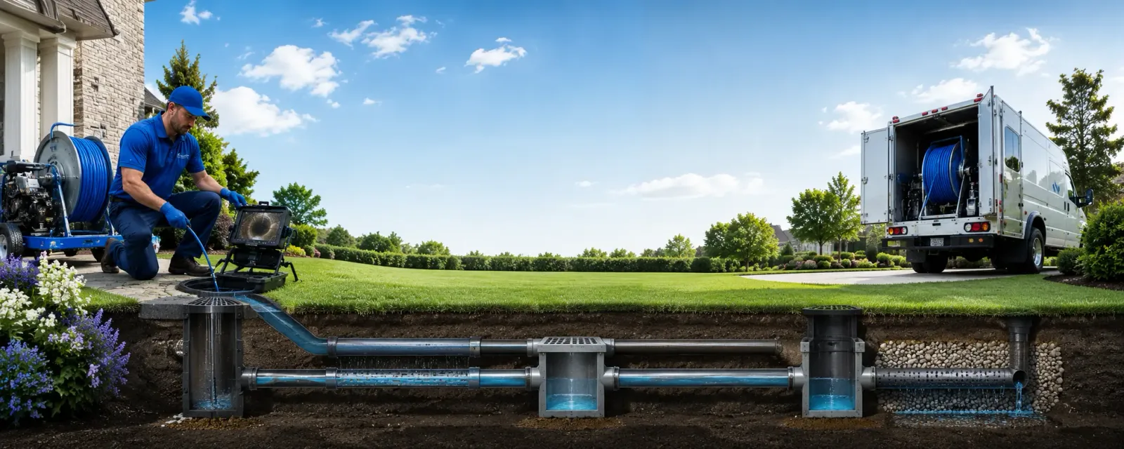 Outdoor drain cleaning information for Milano, TX
